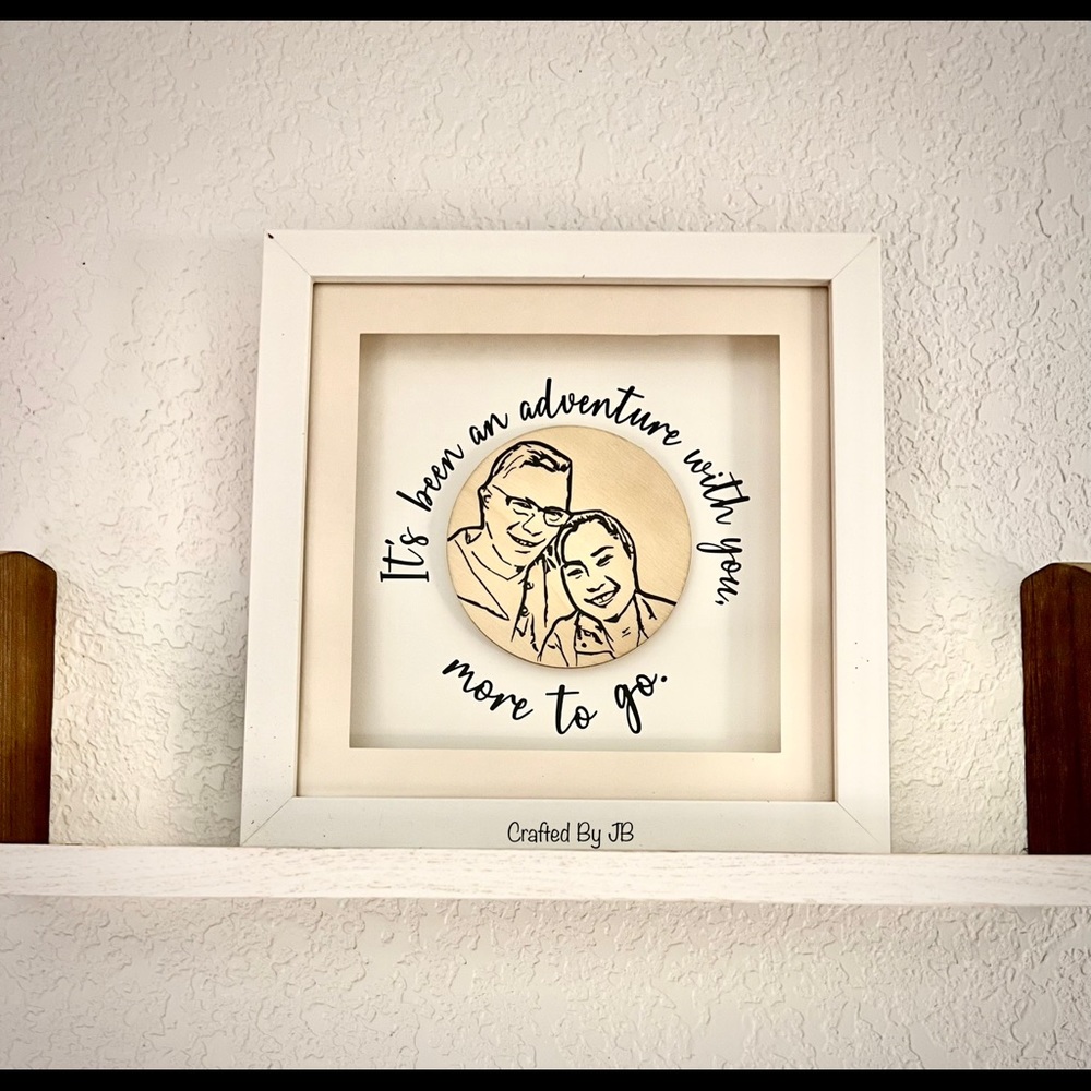 Personalized Light shadowbox frame